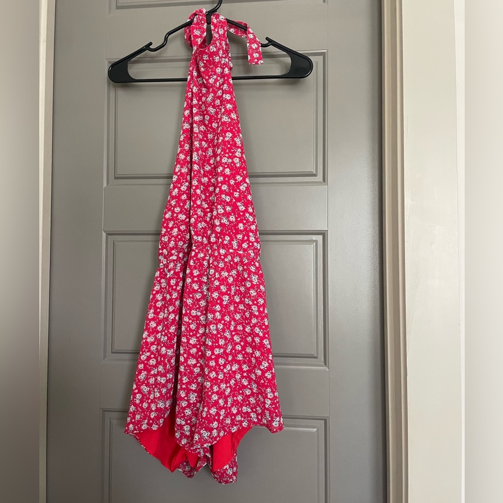 TOBI Red-patterned romper